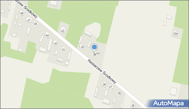 Restarzew Środkowy, Restarzew Środkowy, 39, mapa Restarzew Środkowy