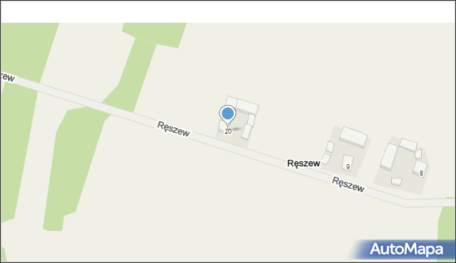 Ręszew, Ręszew, 10, mapa Ręszew