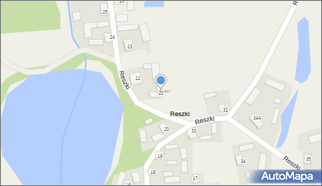 Reszki, Reszki, 21, mapa Reszki