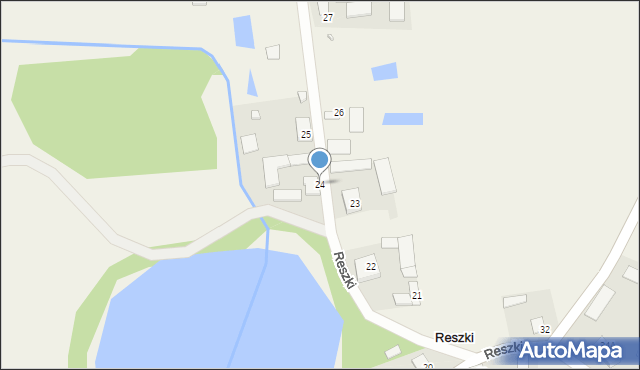 Reszki, Reszki, 24, mapa Reszki