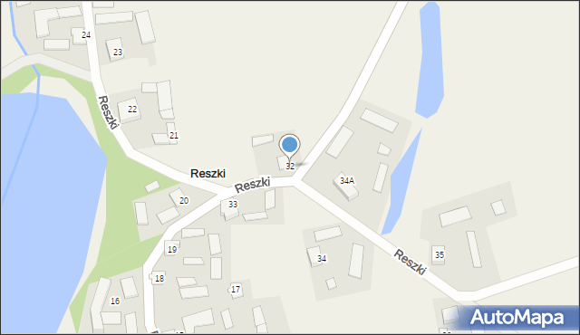 Reszki, Reszki, 32, mapa Reszki