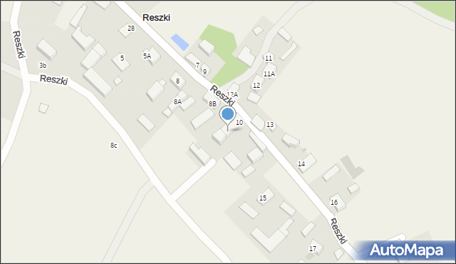 Reszki, Reszki, 10A, mapa Reszki