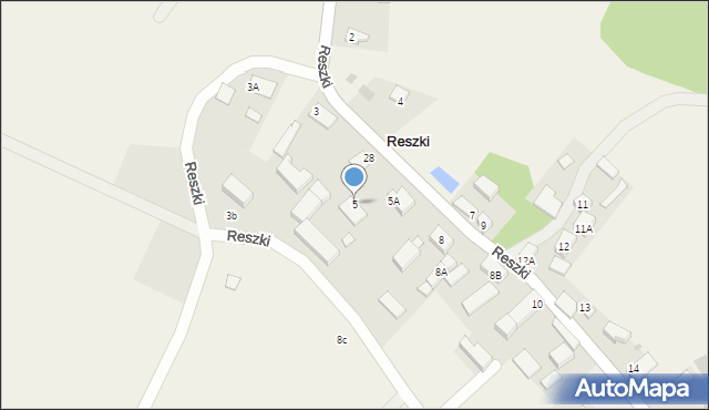 Reszki, Reszki, 5, mapa Reszki