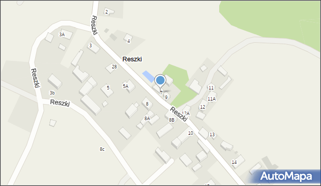 Reszki, Reszki, 7, mapa Reszki