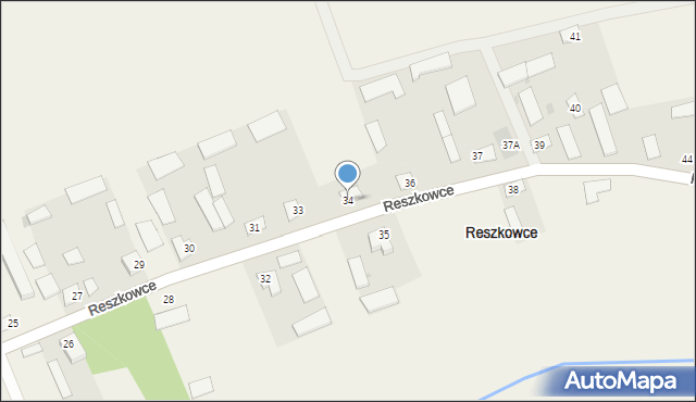 Reszkowce, Reszkowce, 34, mapa Reszkowce