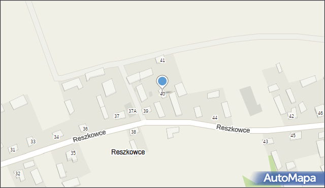 Reszkowce, Reszkowce, 40, mapa Reszkowce