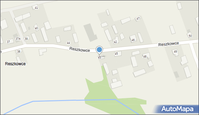 Reszkowce, Reszkowce, 43, mapa Reszkowce