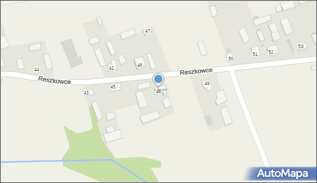 Reszkowce, Reszkowce, 48, mapa Reszkowce