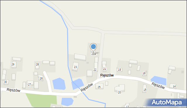 Ręszów, Ręszów, 22a, mapa Ręszów