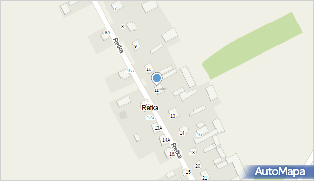 Retka, Retka, 11, mapa Retka