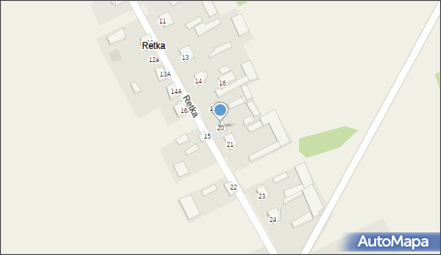 Retka, Retka, 20, mapa Retka