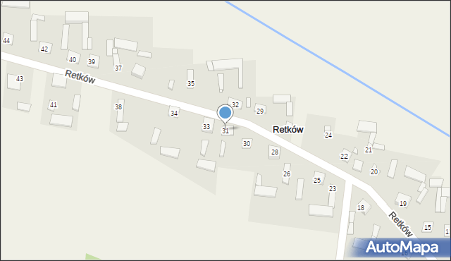 Retków, Retków, 31, mapa Retków