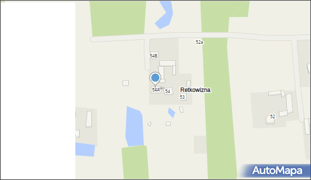 Retków, Retków, 54A, mapa Retków