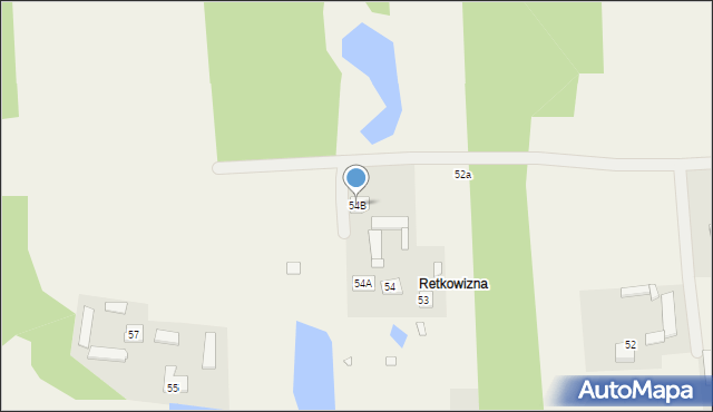 Retków, Retków, 54B, mapa Retków