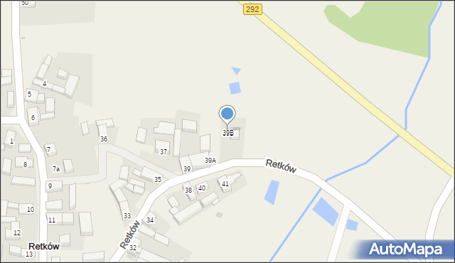 Retków, Retków, 39B, mapa Retków