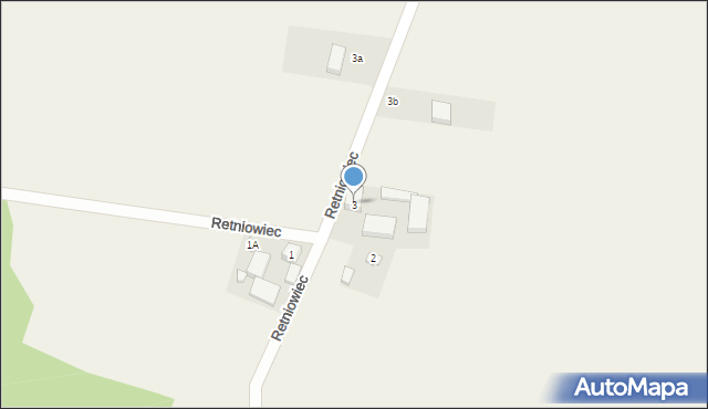 Retniowiec, Retniowiec, 3, mapa Retniowiec