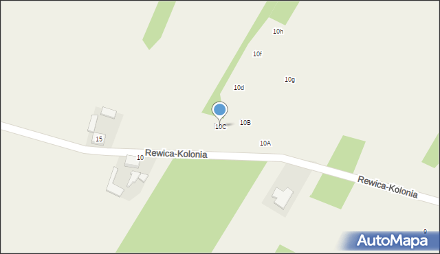 Rewica-Kolonia, Rewica-Kolonia, 10C, mapa Rewica-Kolonia