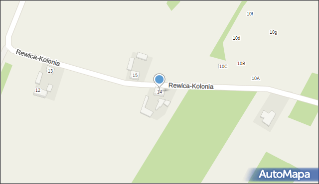 Rewica-Kolonia, Rewica-Kolonia, 14, mapa Rewica-Kolonia