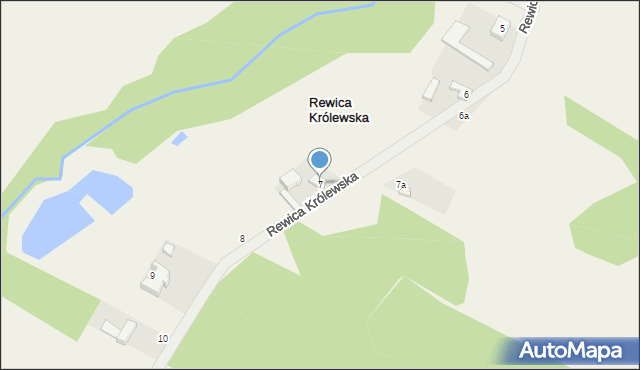 Rewica Królewska, Rewica Królewska, 7, mapa Rewica Królewska