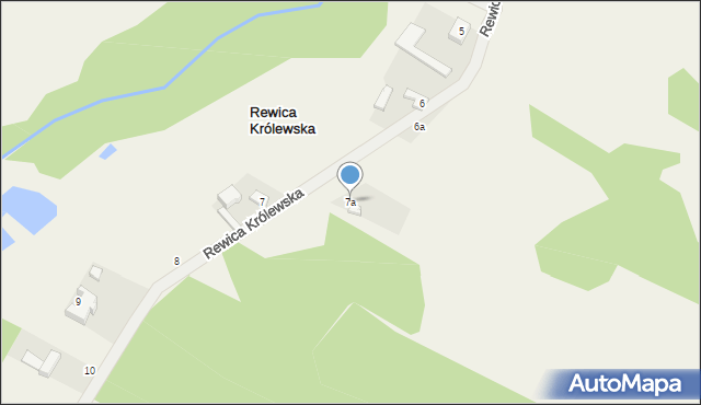 Rewica Królewska, Rewica Królewska, 7a, mapa Rewica Królewska