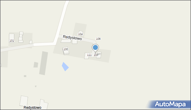 Rozłazino, Redystowo, 110, mapa Rozłazino