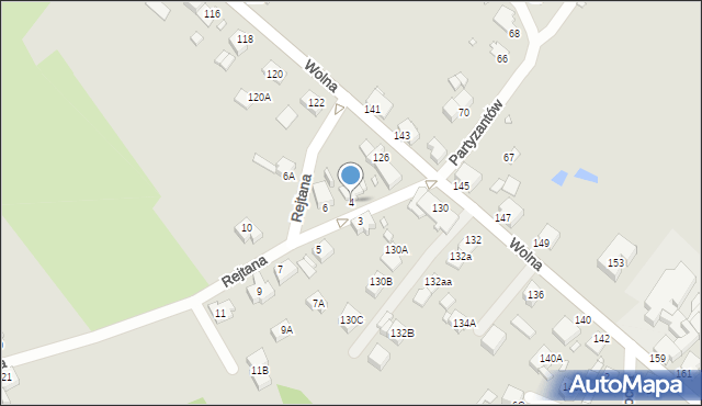 Rybnik, Rejtana Tadeusza, 4, mapa Rybnika