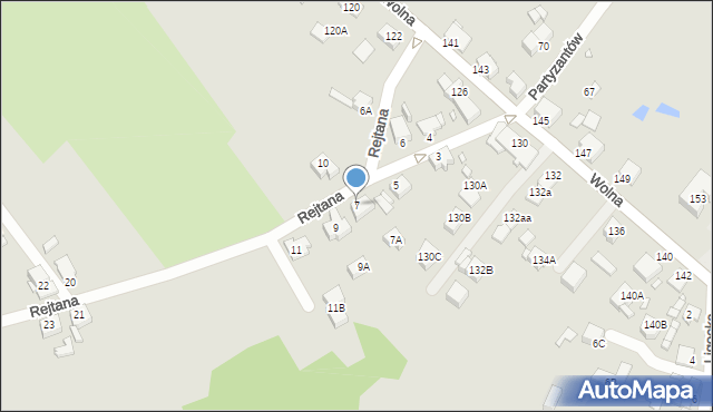 Rybnik, Rejtana Tadeusza, 7, mapa Rybnika