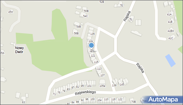 Rybnik, Rejewskiego Mariana, 123, mapa Rybnika