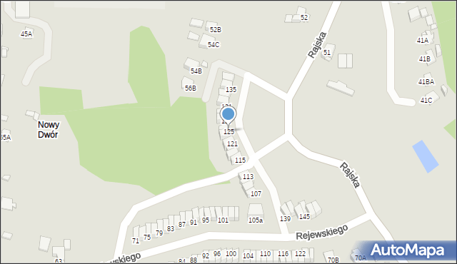 Rybnik, Rejewskiego Mariana, 125, mapa Rybnika