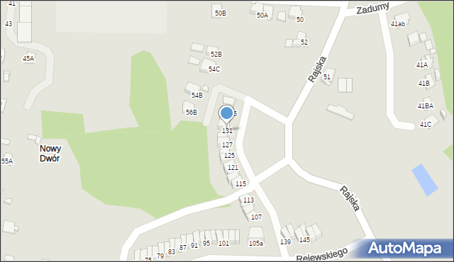 Rybnik, Rejewskiego Mariana, 131, mapa Rybnika