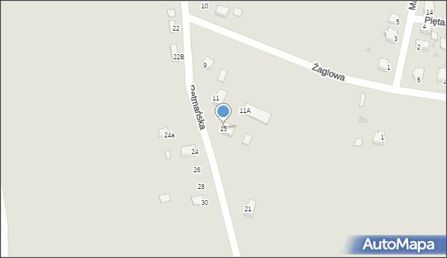 Sandomierz, Retmańska, 15, mapa Sandomierza