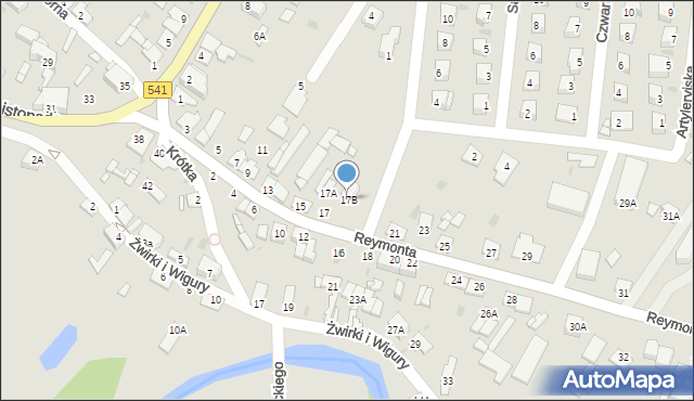 Sierpc, Reymonta Władysława, 17B, mapa Sierpc