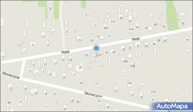 Skarżysko-Kamienna, Reja Mikołaja, 22, mapa Skarżysko-Kamienna