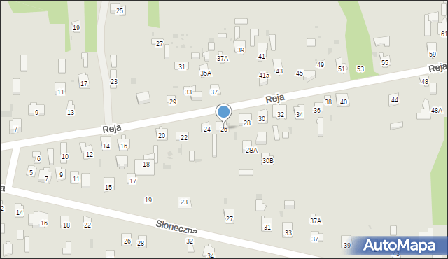 Skarżysko-Kamienna, Reja Mikołaja, 26, mapa Skarżysko-Kamienna