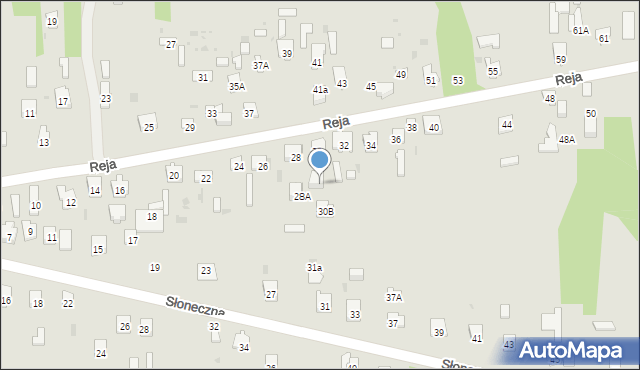 Skarżysko-Kamienna, Reja Mikołaja, 30A, mapa Skarżysko-Kamienna