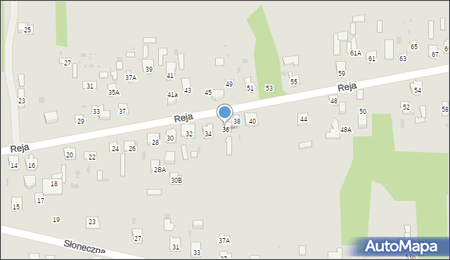 Skarżysko-Kamienna, Reja Mikołaja, 36, mapa Skarżysko-Kamienna