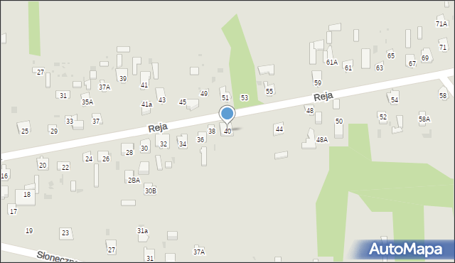 Skarżysko-Kamienna, Reja Mikołaja, 40, mapa Skarżysko-Kamienna