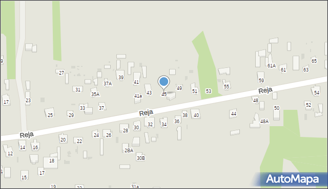 Skarżysko-Kamienna, Reja Mikołaja, 45, mapa Skarżysko-Kamienna