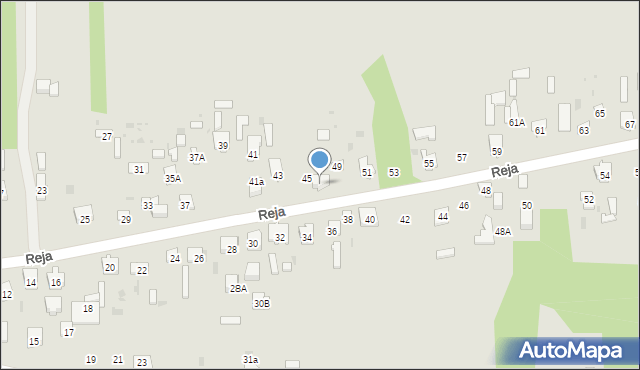 Skarżysko-Kamienna, Reja Mikołaja, 47, mapa Skarżysko-Kamienna