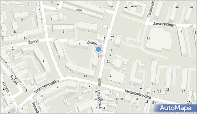 Skierniewice, Reymonta Władysława, 1, mapa Skierniewic