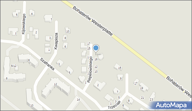 Słupsk, Repelowskiego Stanisława, 18, mapa Słupska