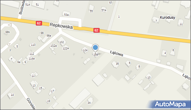 Sokołów Podlaski, Repkowska, 104, mapa Sokołów Podlaski