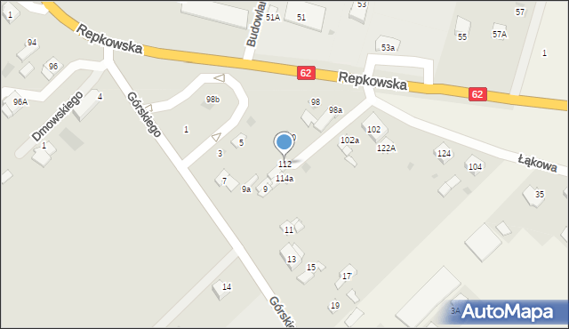 Sokołów Podlaski, Repkowska, 112, mapa Sokołów Podlaski