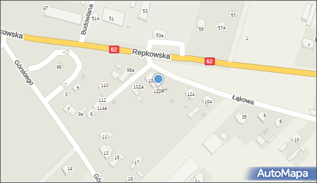 Sokołów Podlaski, Repkowska, 122A, mapa Sokołów Podlaski