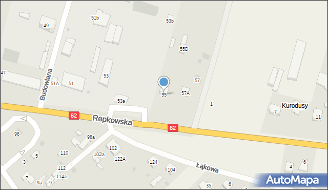 Sokołów Podlaski, Repkowska, 55, mapa Sokołów Podlaski