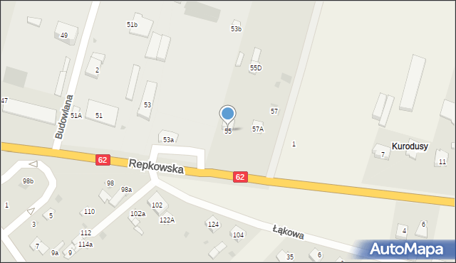 Sokołów Podlaski, Repkowska, 55, mapa Sokołów Podlaski