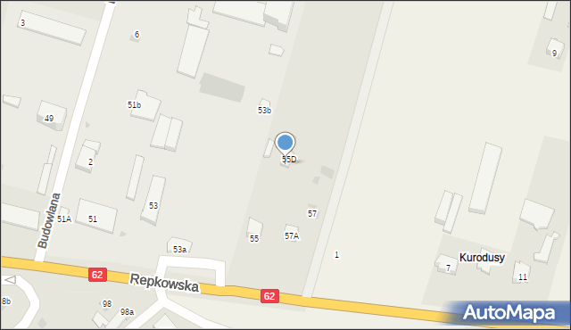 Sokołów Podlaski, Repkowska, 55a, mapa Sokołów Podlaski