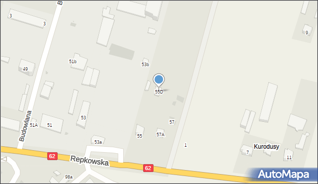 Sokołów Podlaski, Repkowska, 55D, mapa Sokołów Podlaski