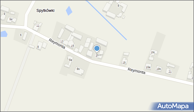 Spytkówki, Reymonta Władysława, 17, mapa Spytkówki