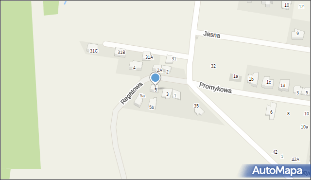 Stanisławów Pierwszy, Regatowa, 5, mapa Stanisławów Pierwszy